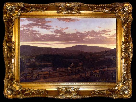 framed  Frederic Edwin Church Ira Mountain, Vermont, ta009-2